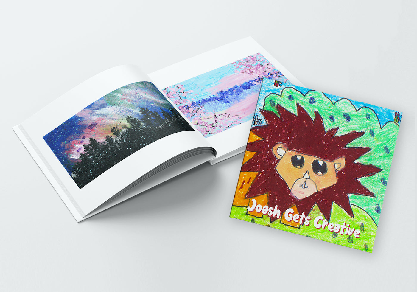12” x 12” Square Standard Binding Hardcover with 240gsm Archival Quality Textured Linen Paper
